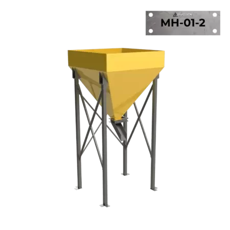 Tolva de alimentación para minería de 2m³ modelo MH-01-2 sin parrilla